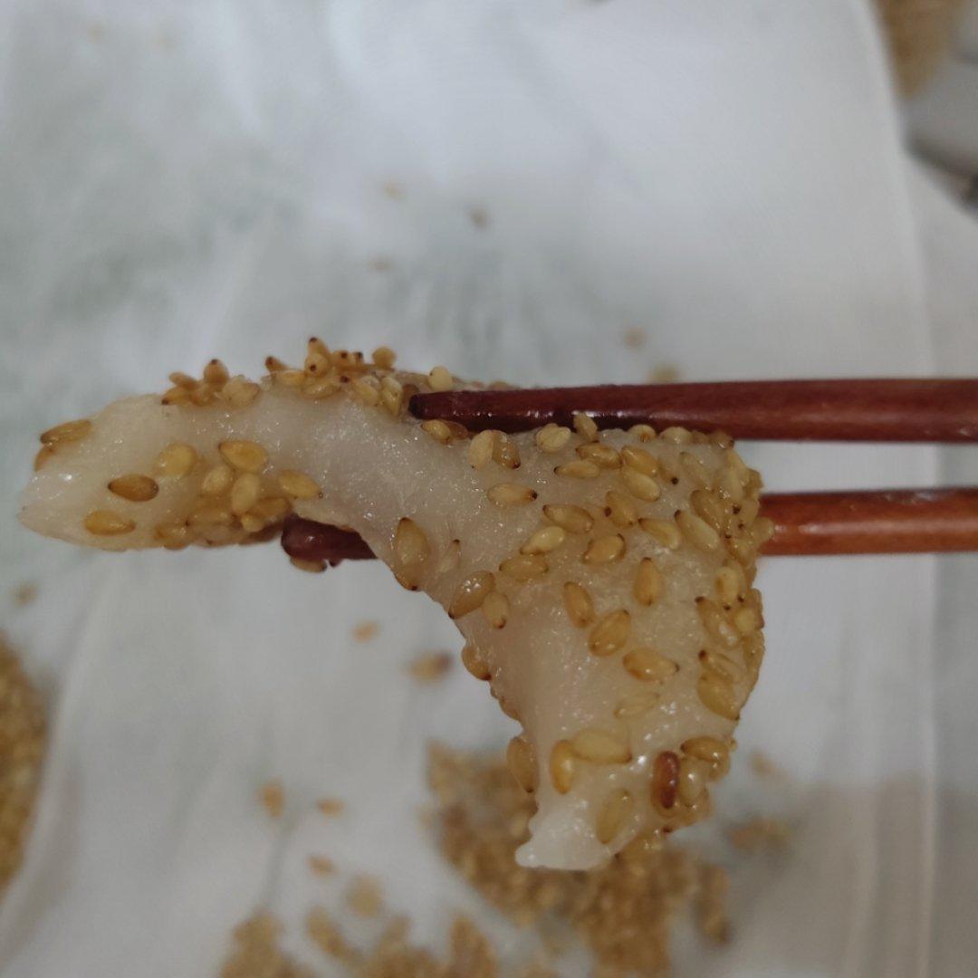 香酥软糯的芝麻糯米饼，真香！