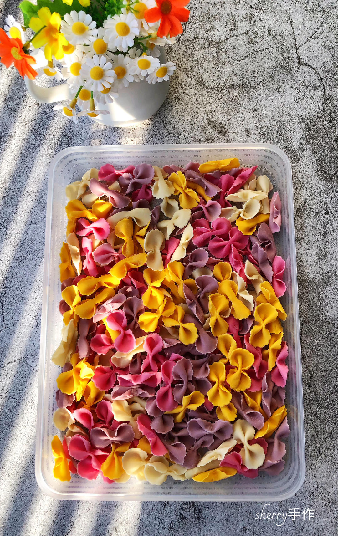 彩色蔬果蝴蝶面