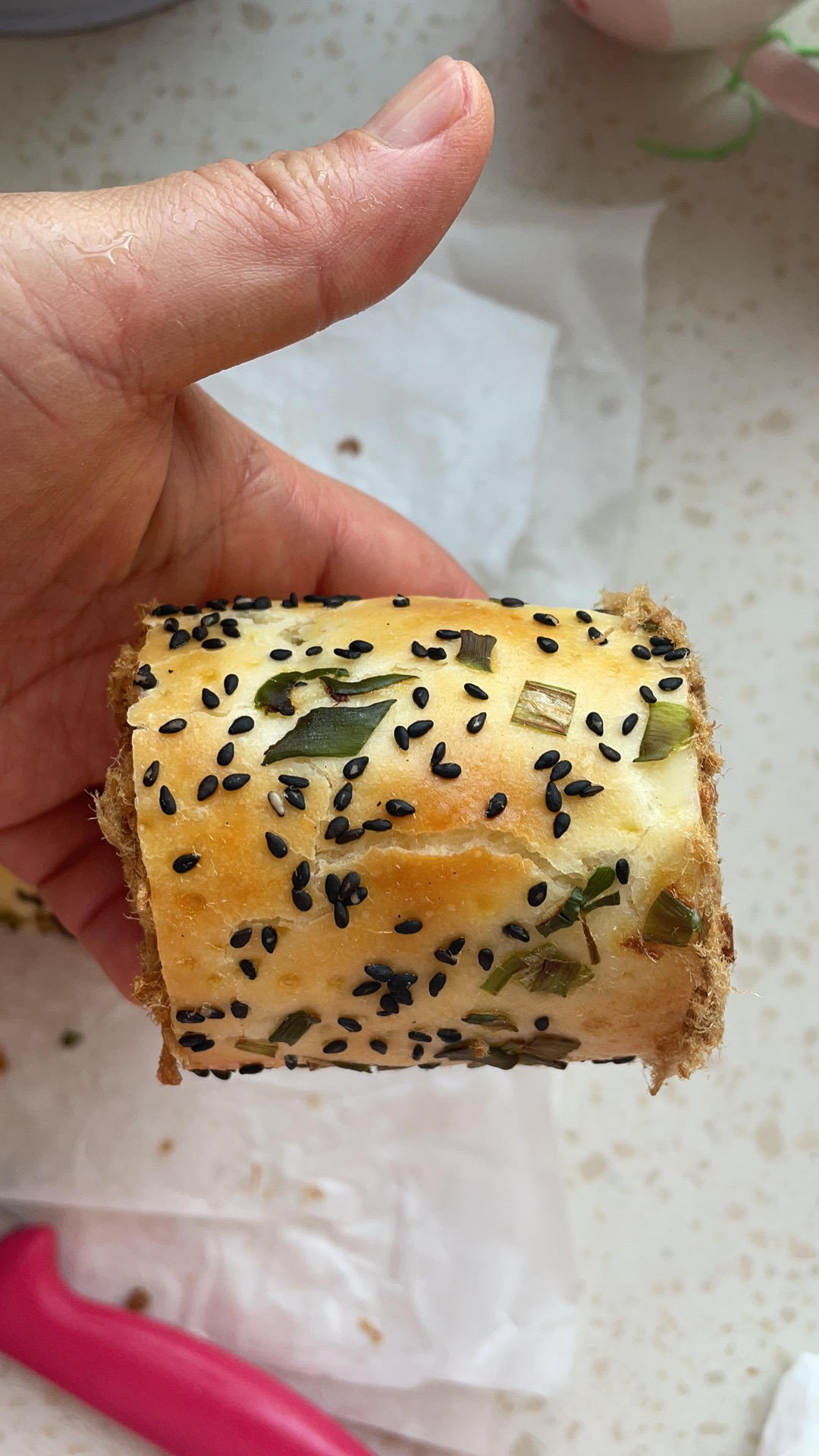 回忆的味道---肉松面包卷