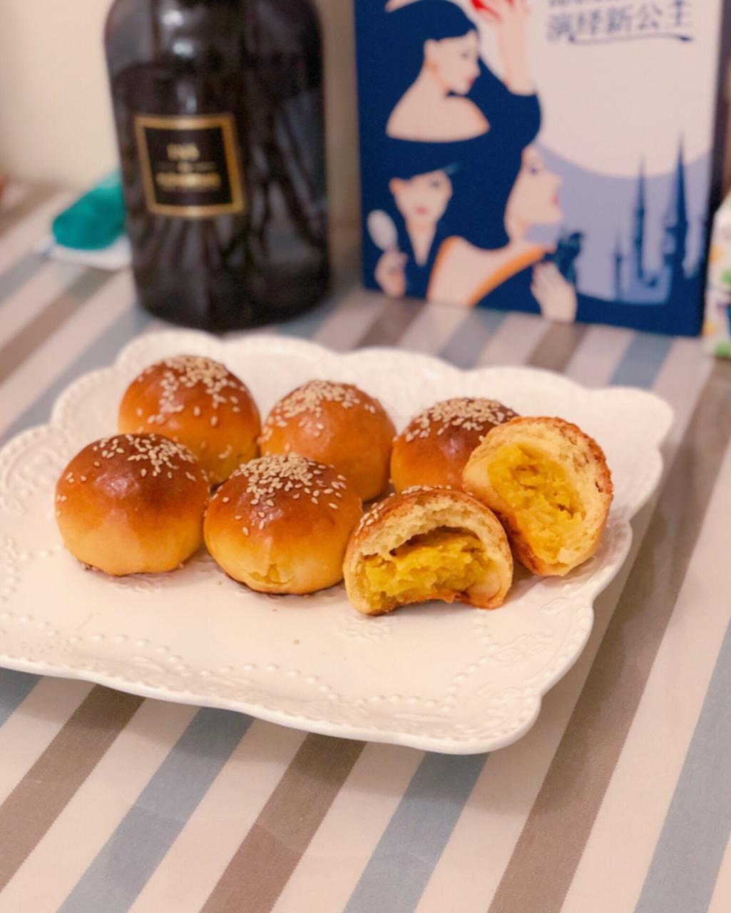 奶黄小餐包-一次发酵超好吃（附快手奶黄馅制作方法）
