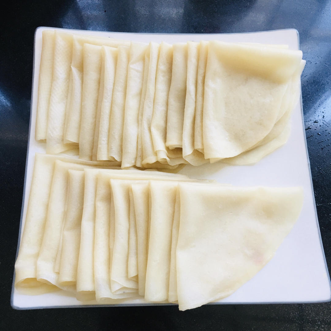 ㊙️薄如纸的春饼 卷饼  附擀饼不破视频  步骤超详细