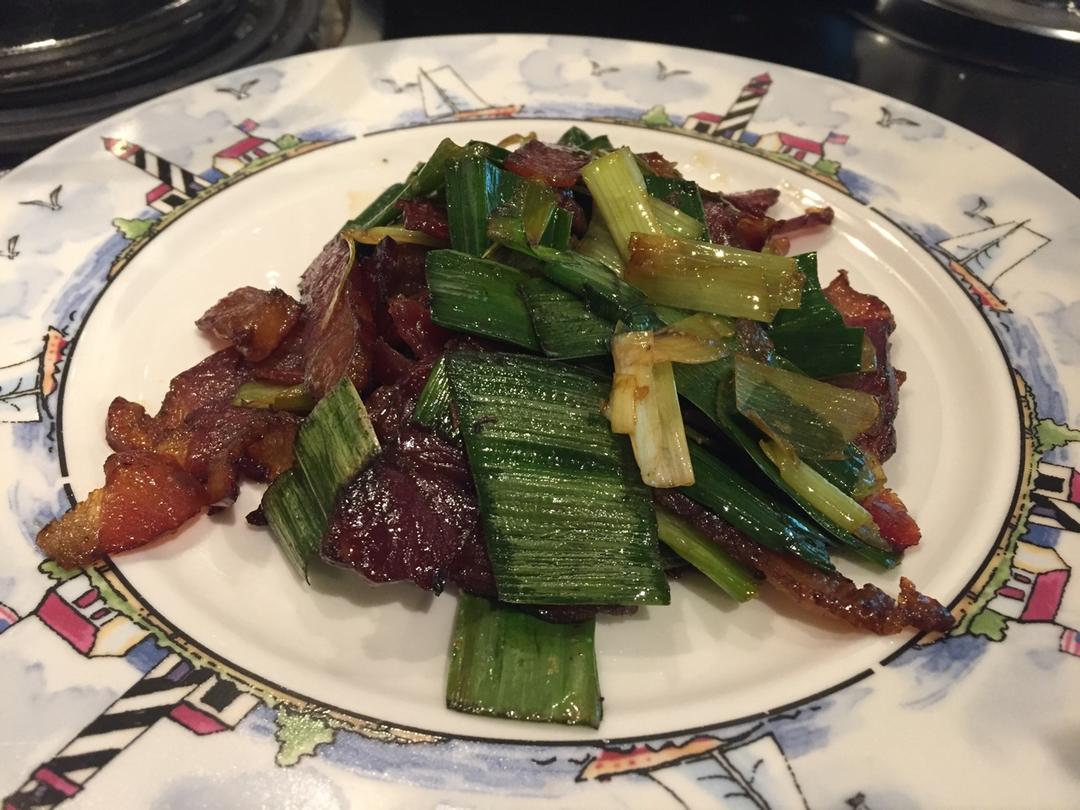 青蒜炒腊肉