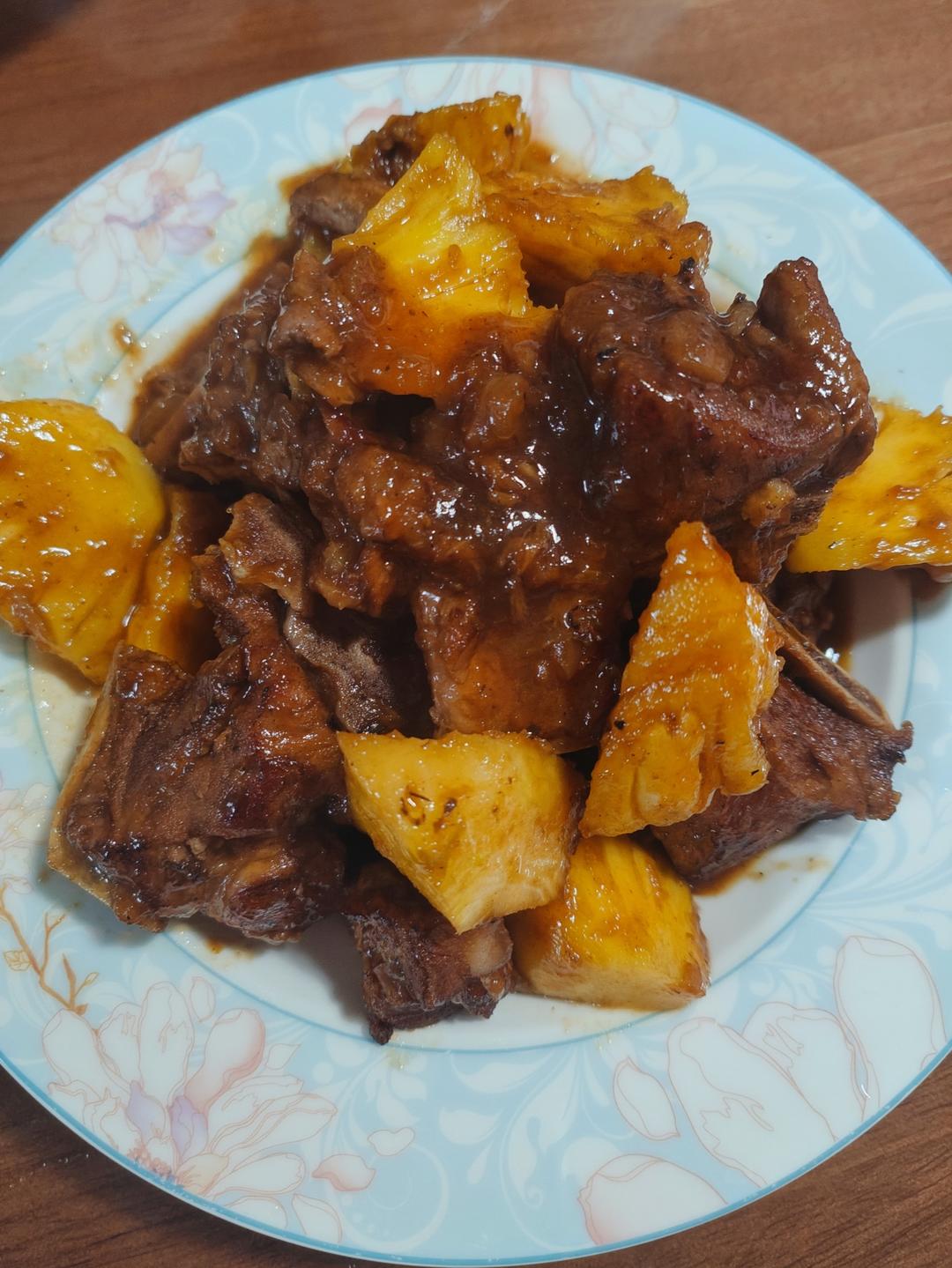 蜜汁菠萝焖排骨