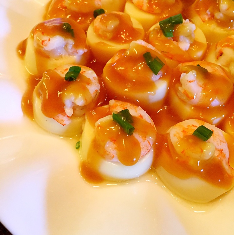 瓶子有点懒做的日本豆腐蒸虾仁