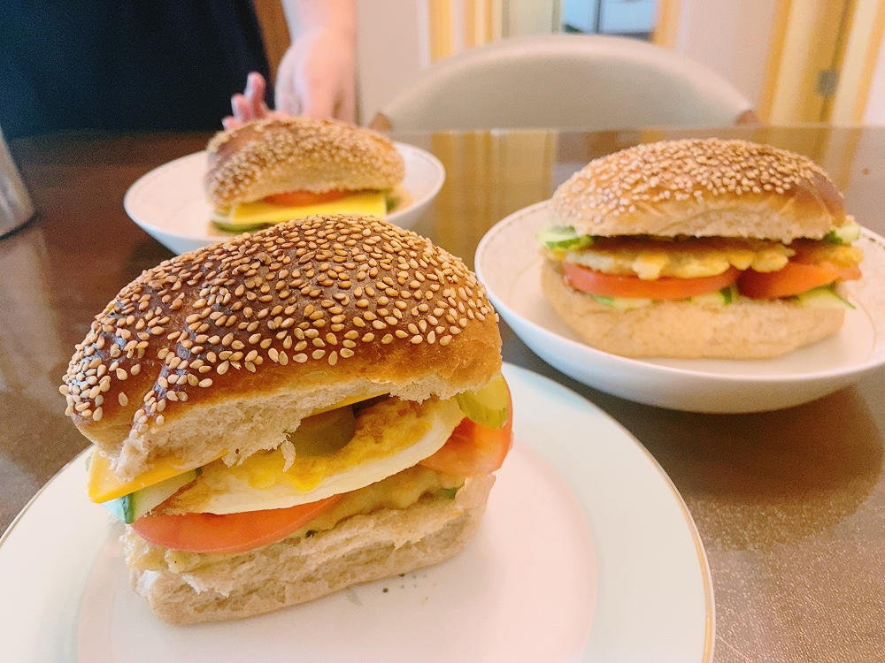 超~级松软的烫种汉堡胚