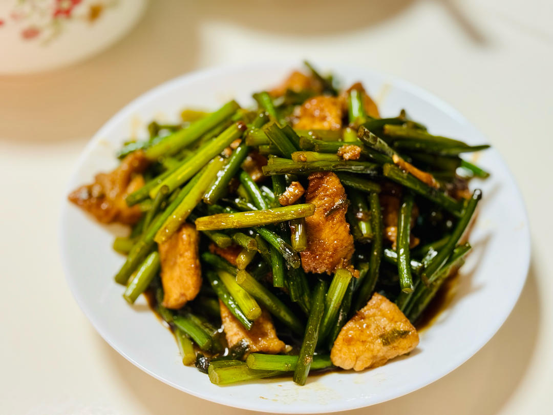 蒜苗炒肉