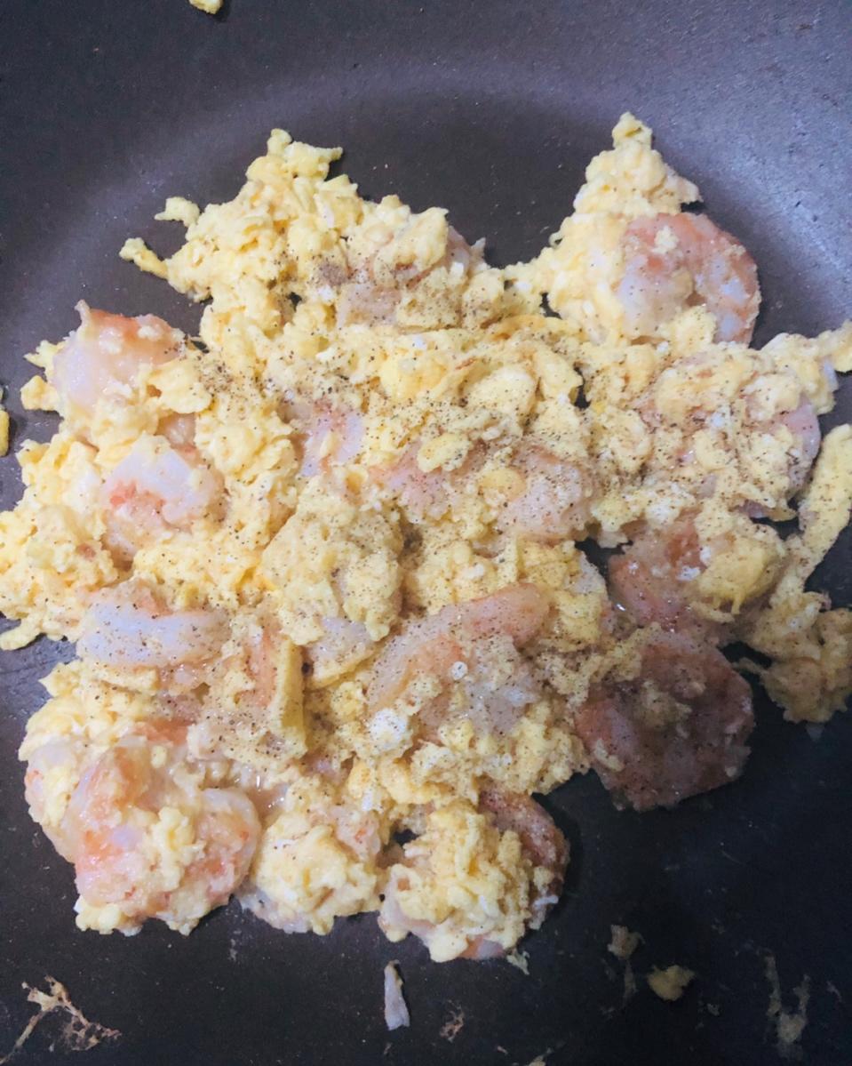 橄榄油虾仁炒蛋