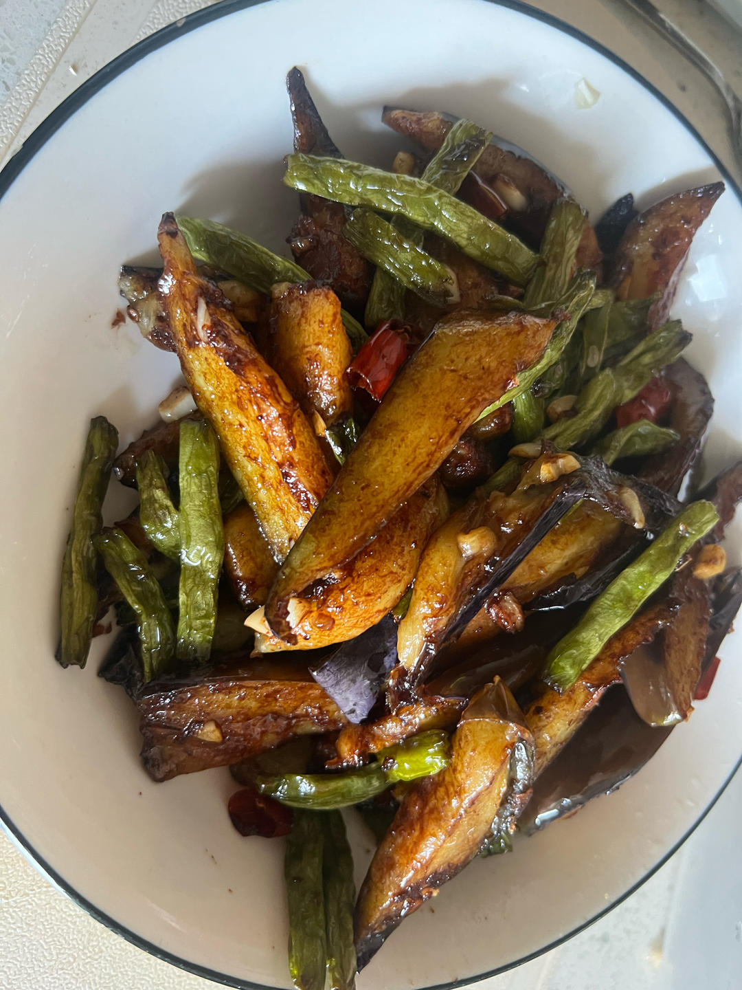 豆角烧茄子｜米饭杀手驾到！这盘素菜比肉还香！🍆