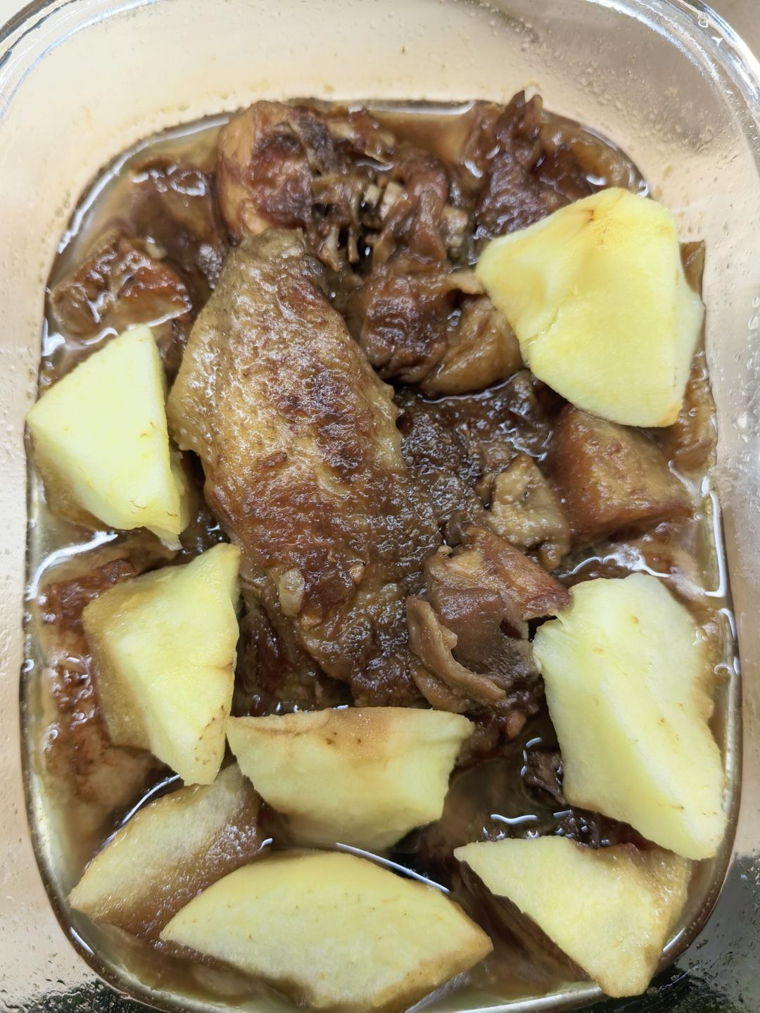 苹果桂花鸡｜满满秋天味道