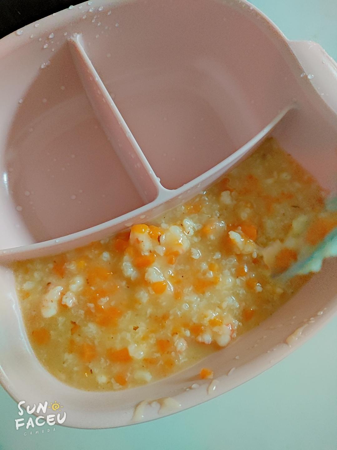 宝宝辅食：胡萝卜鲜虾粥（12m+）