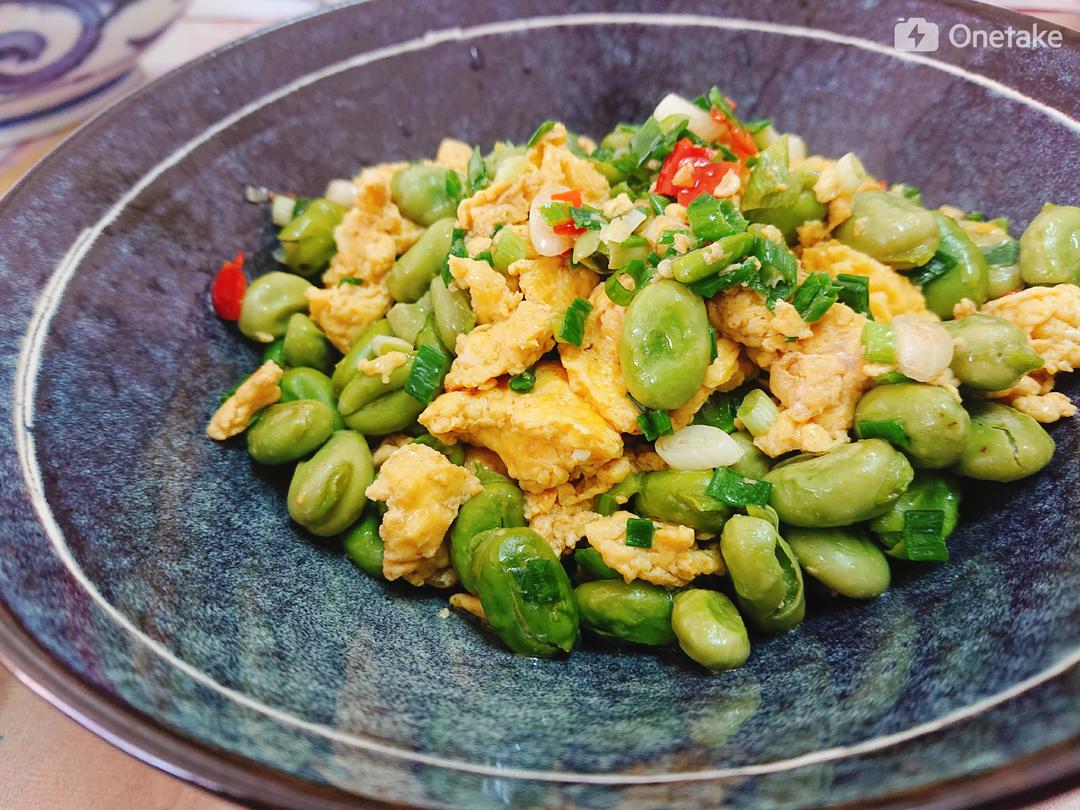 蚕豆炒蛋