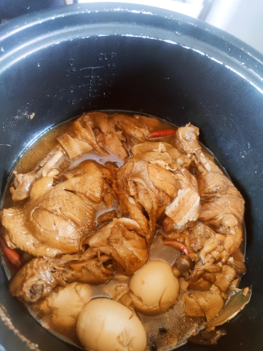 电饭锅卤鸡腿鸡蛋（零难度）的做法