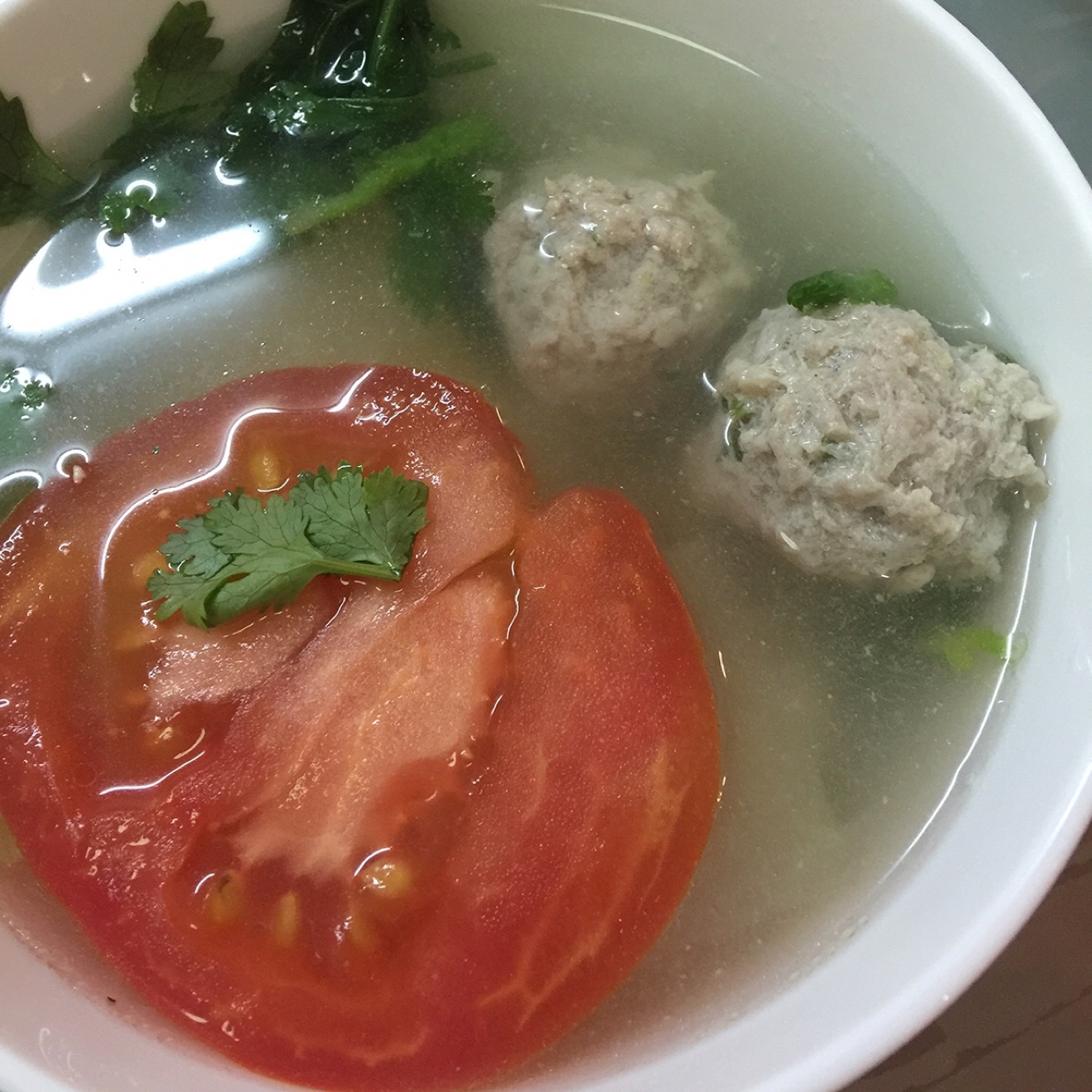 手工肉丸汤