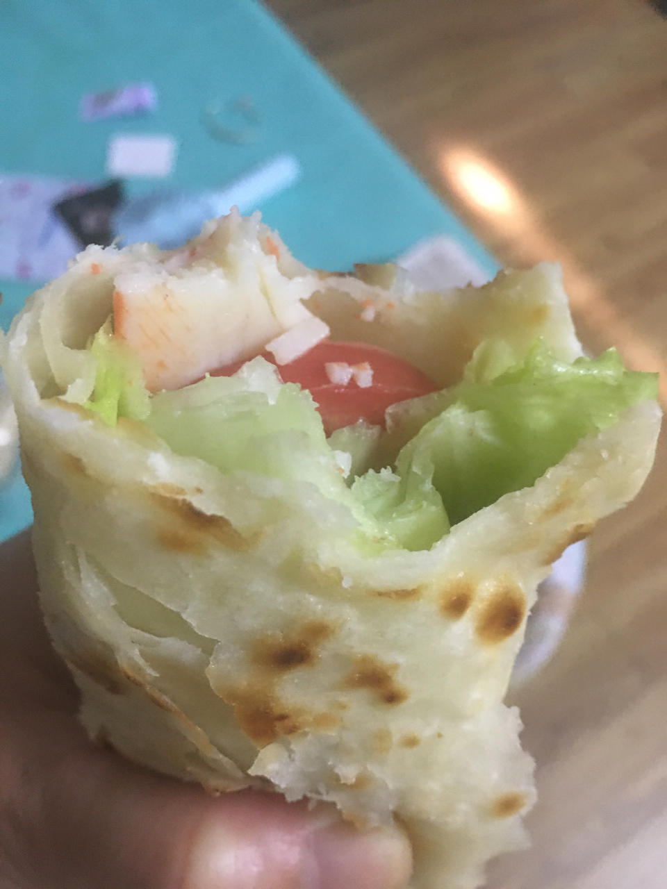 葱香四溢手抓饼