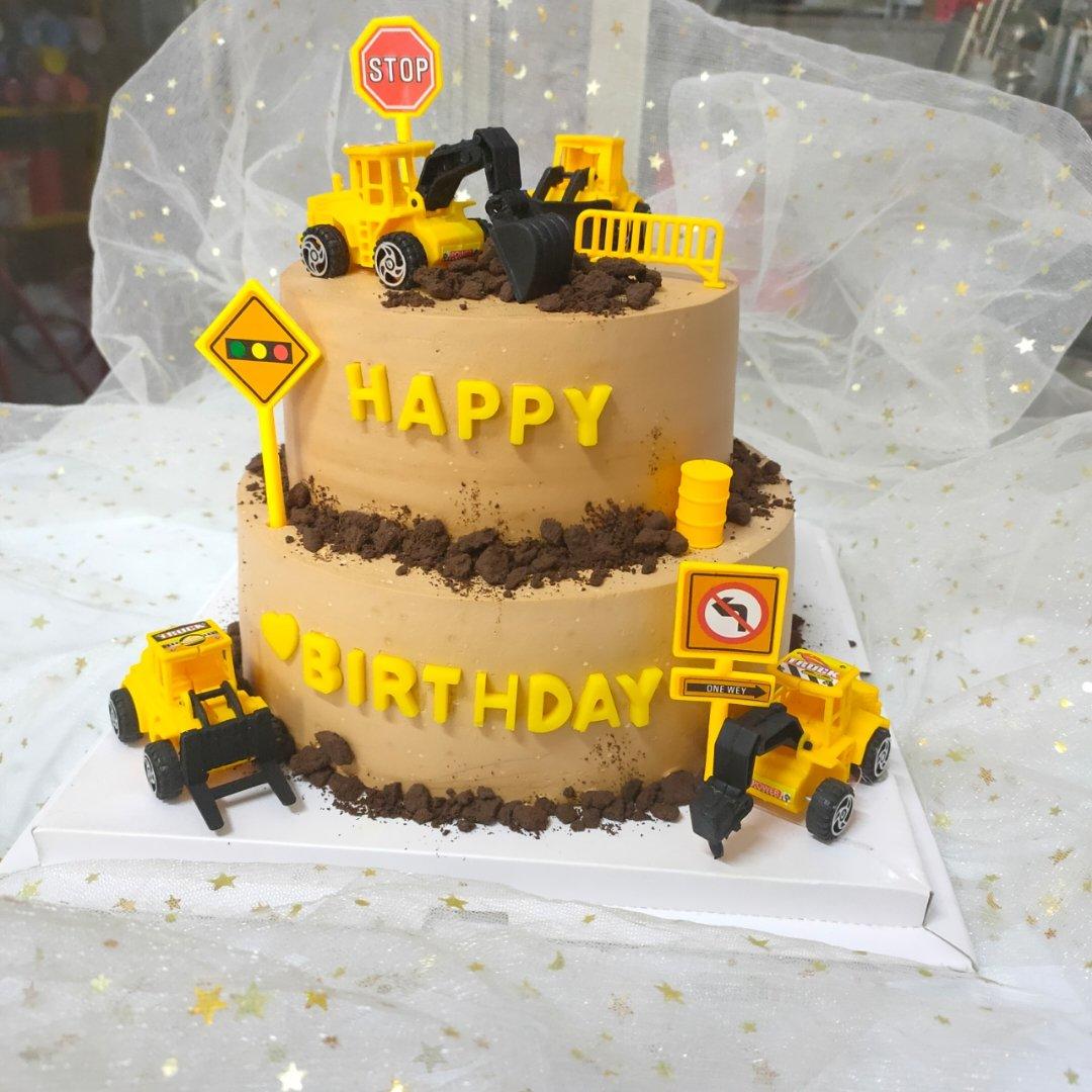 挖掘机蛋糕