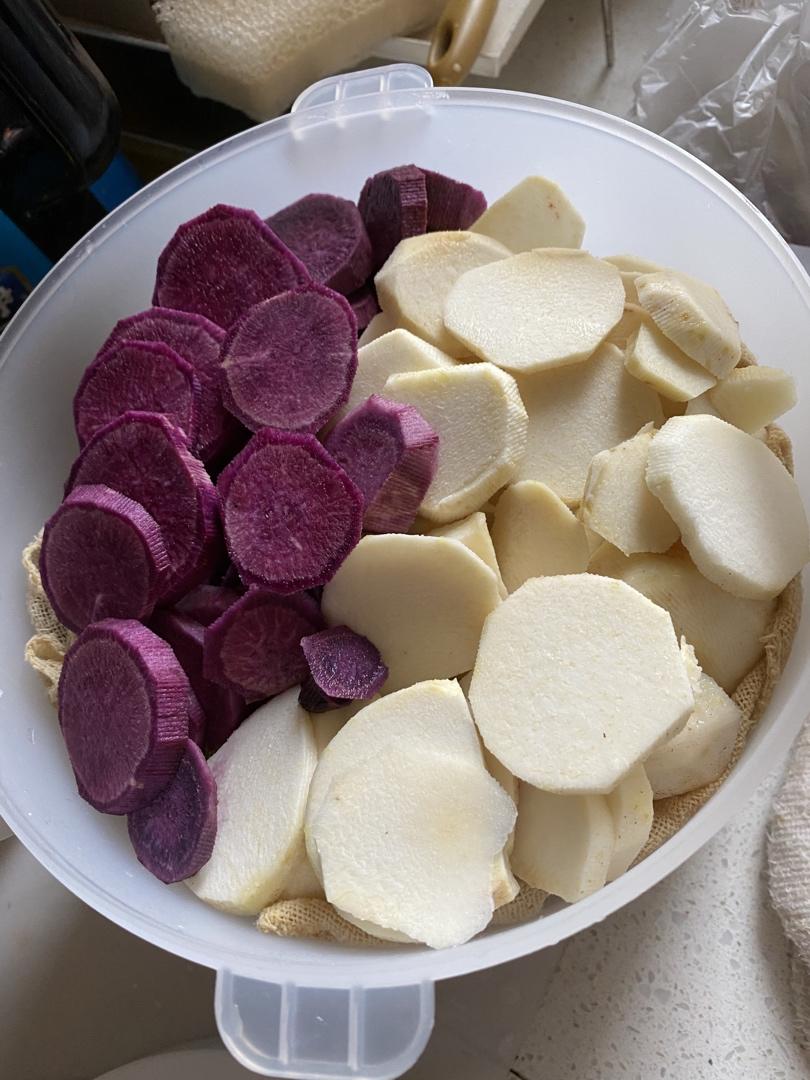 美味紫薯香芋饼（电饭锅版）