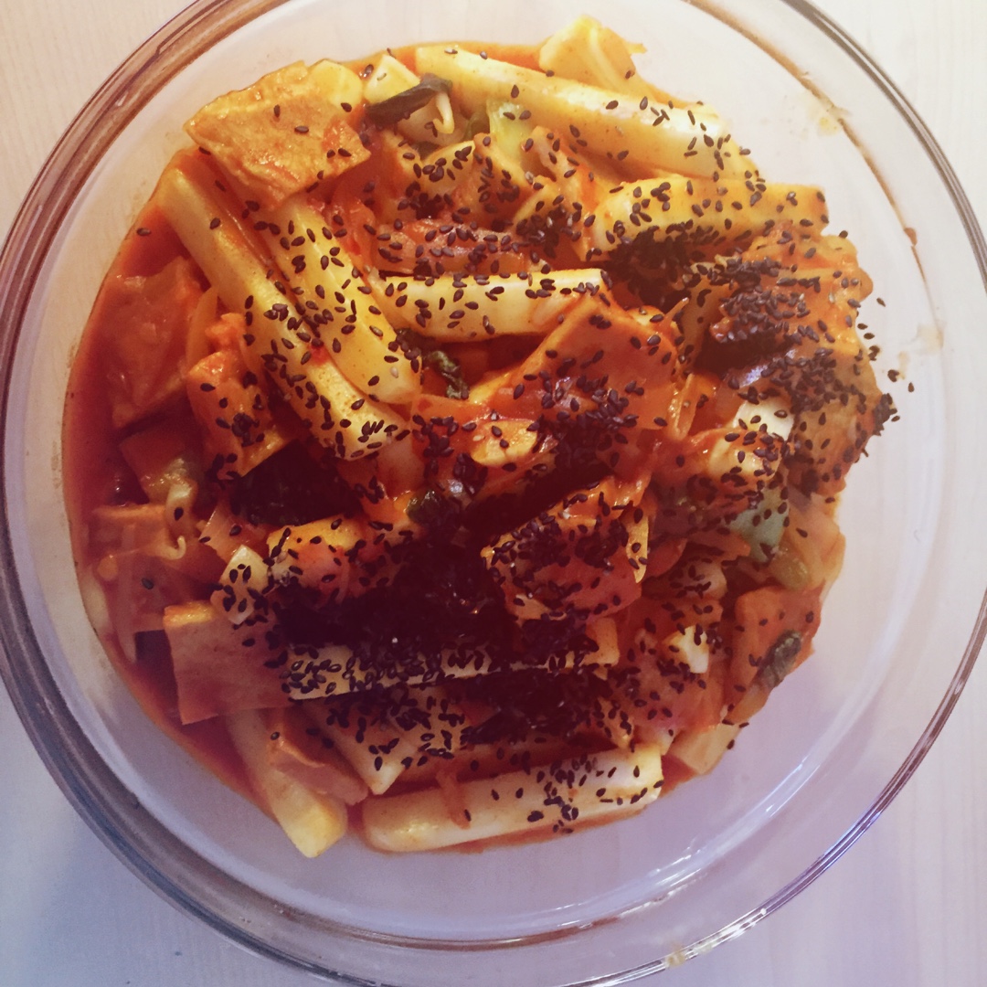 韩式辣炒年糕（or网红芝士套路之芝心年糕）