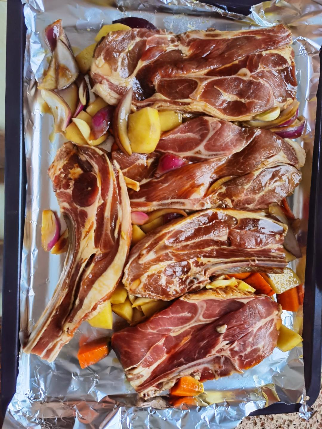 烤箱烤羊排