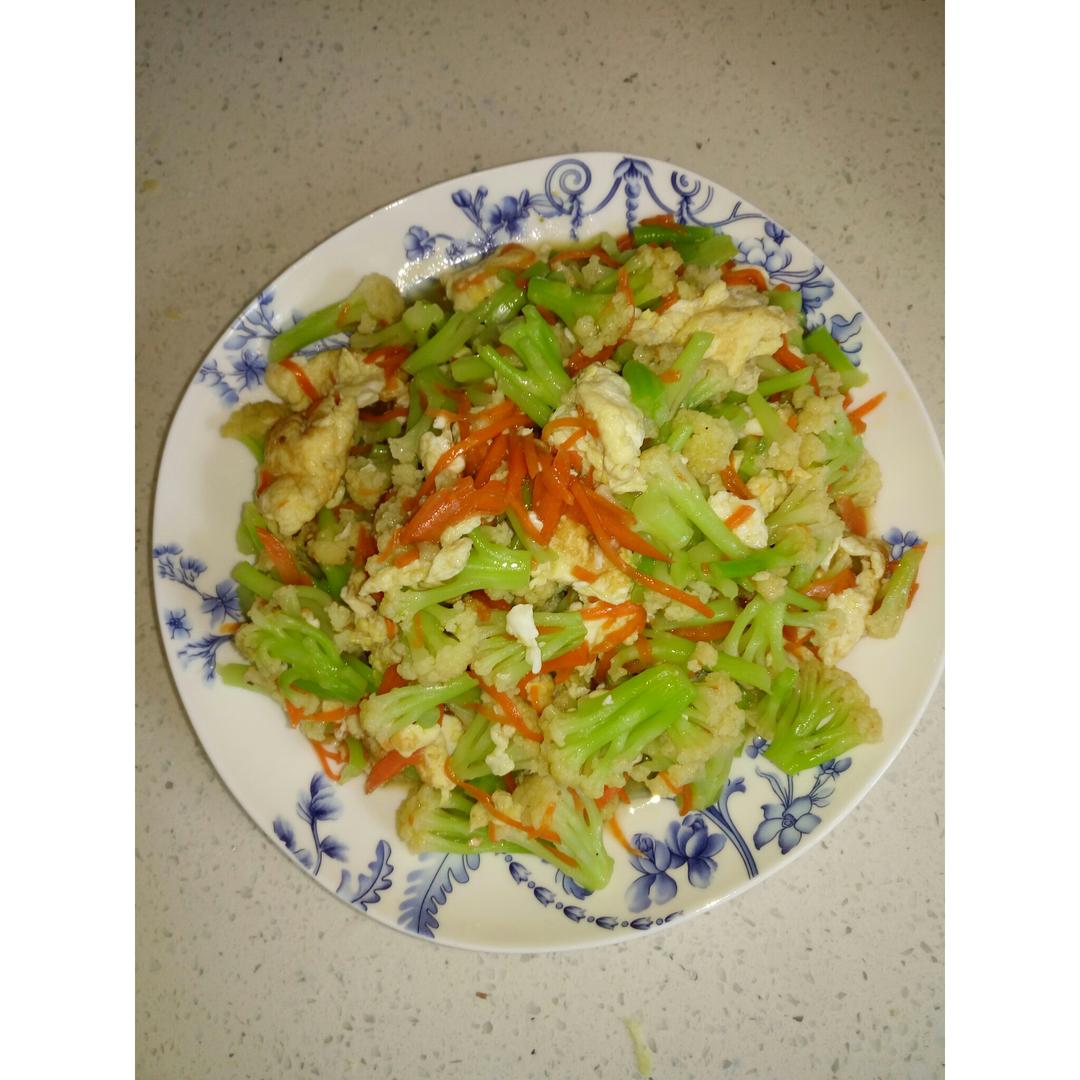 菜花炒鸡蛋