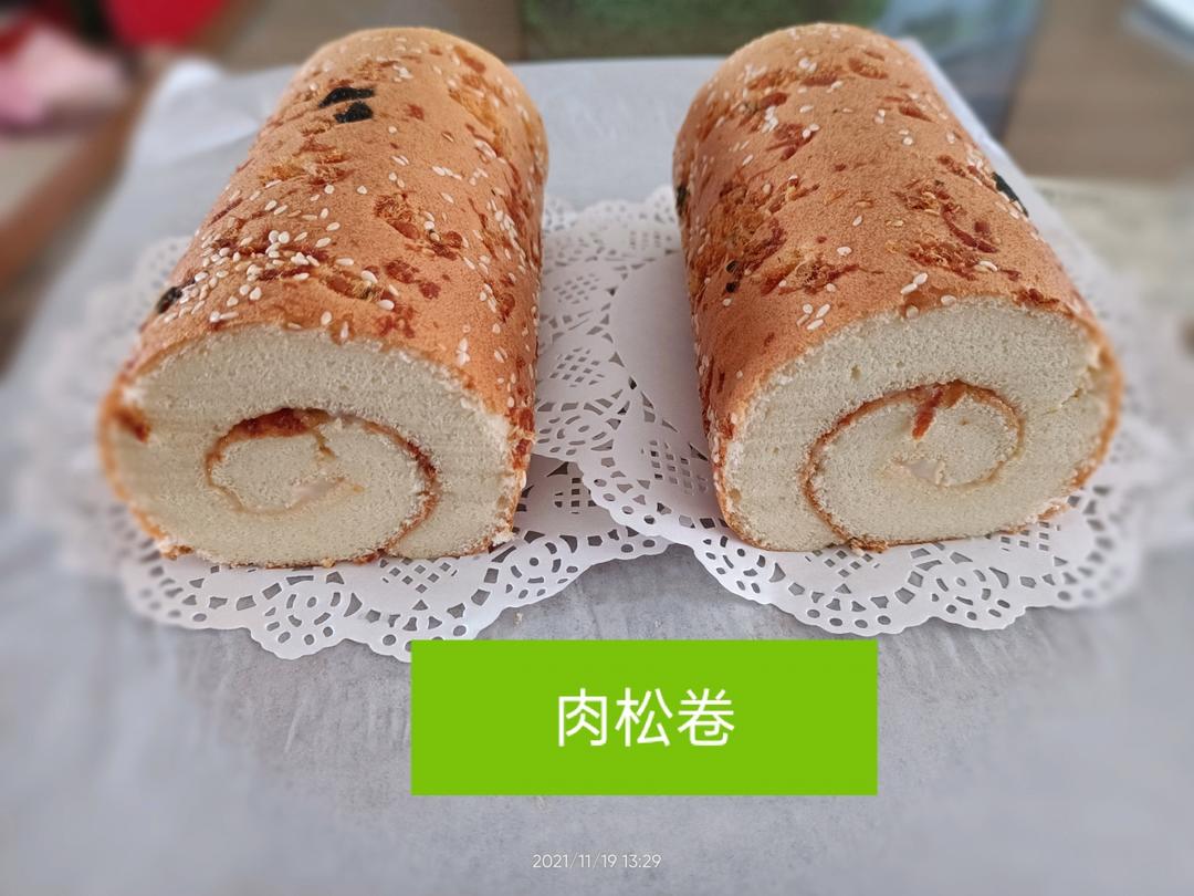 香葱肉松卷 蛋糕卷-无敌美味