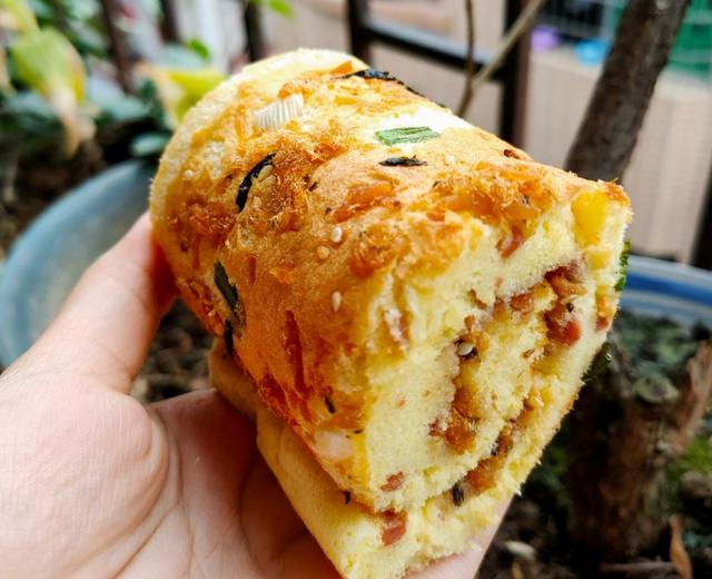 香葱肉松蛋糕卷(绝不翻车)的做法