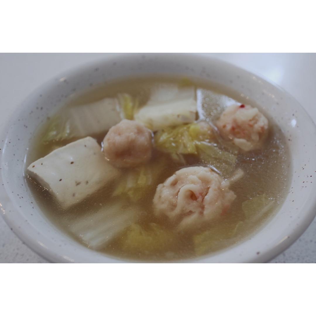 白菜肉丸炖豆腐塔吉锅版