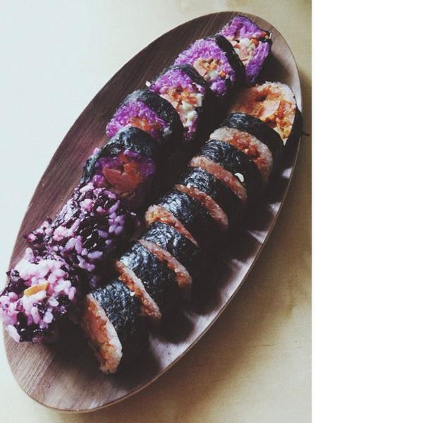 紫薯泥寿司卷的做法