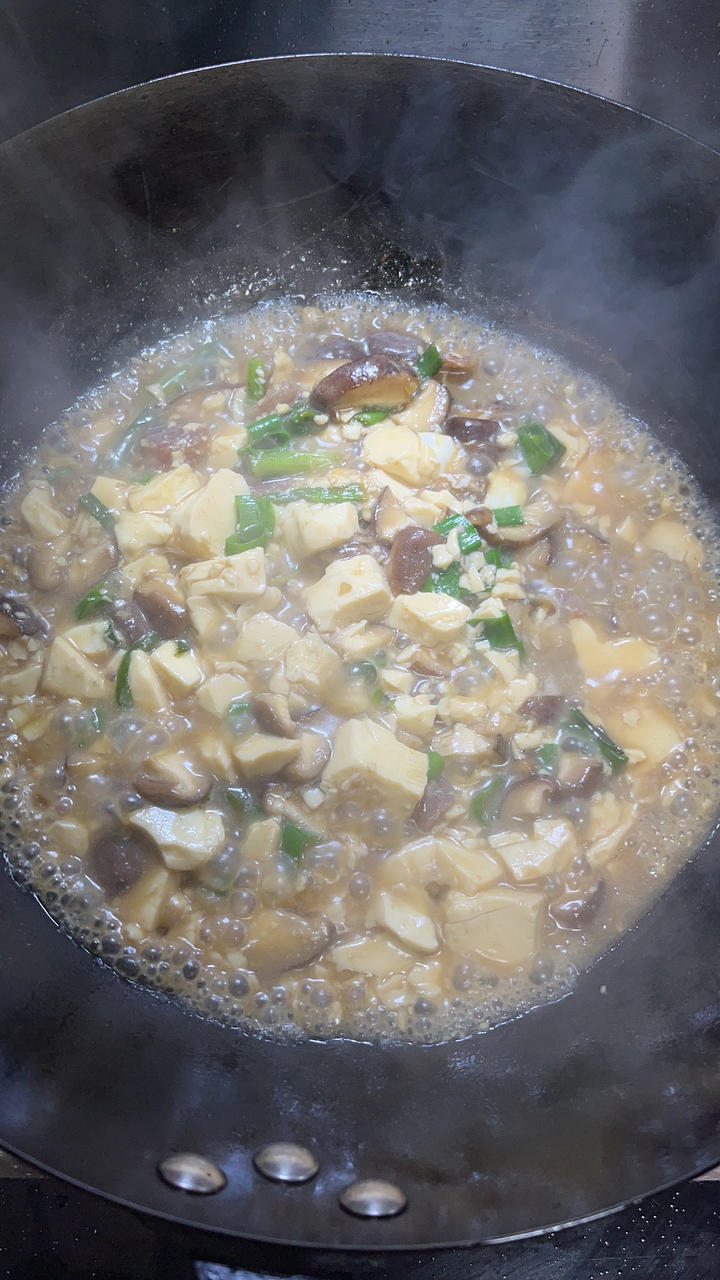 超简单还减脂 香菇烧豆腐