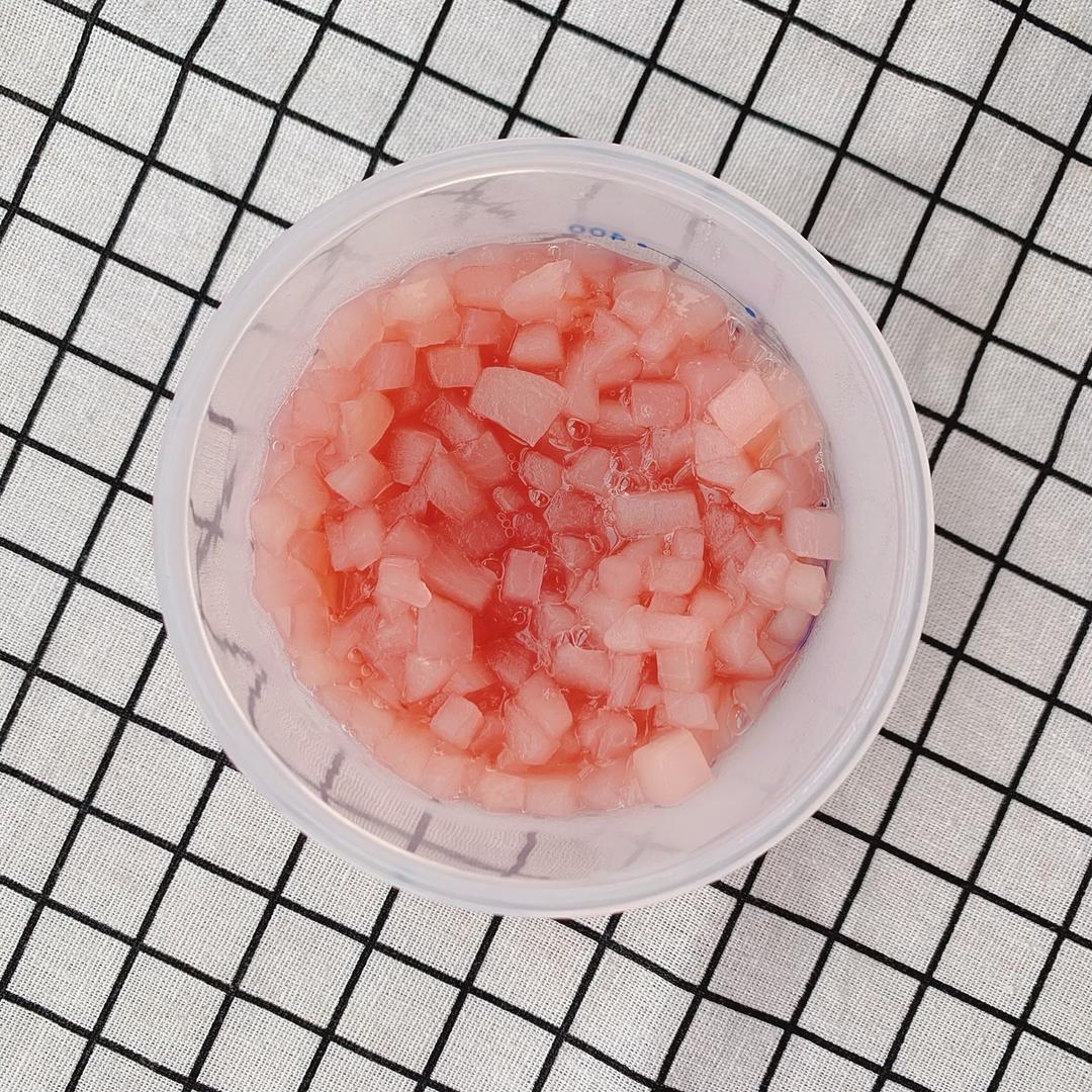 水蜜桃酱+蜜桃抹茶牛奶