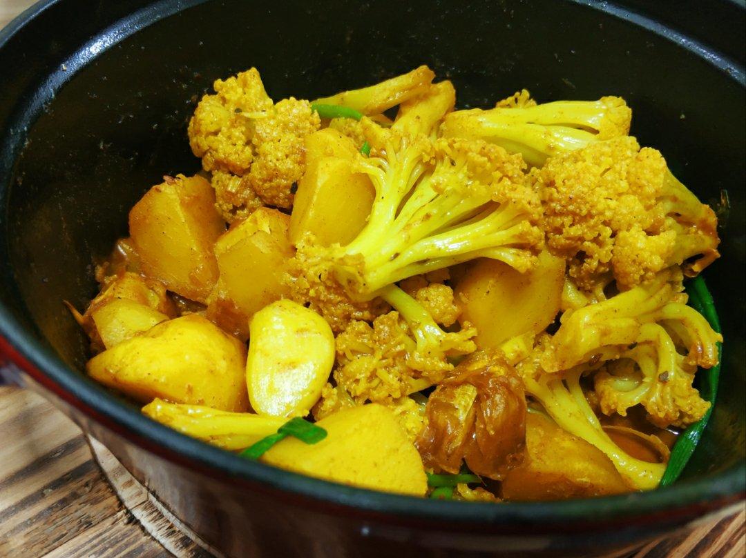 尼泊尔家常菜：花菜炒土豆