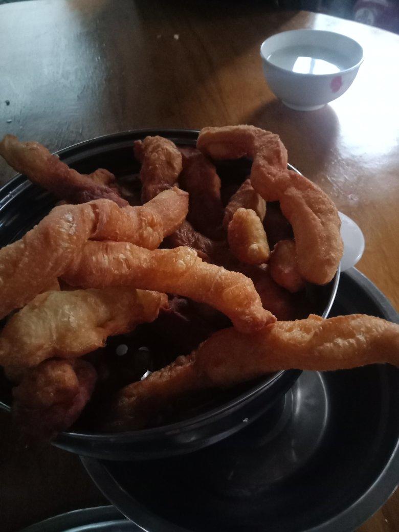 早餐店香酥大油条 酥香可口 各个空心 附细节视频详解