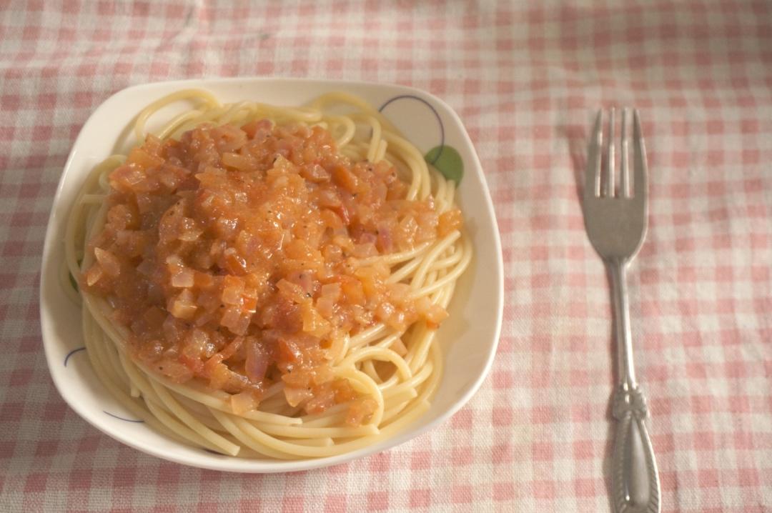 （完胜必胜客的）番茄肉酱意大利面～