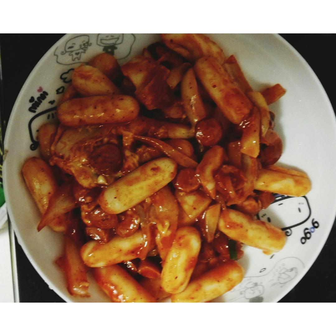 韩式辣炒年糕（or网红芝士套路之芝心年糕）