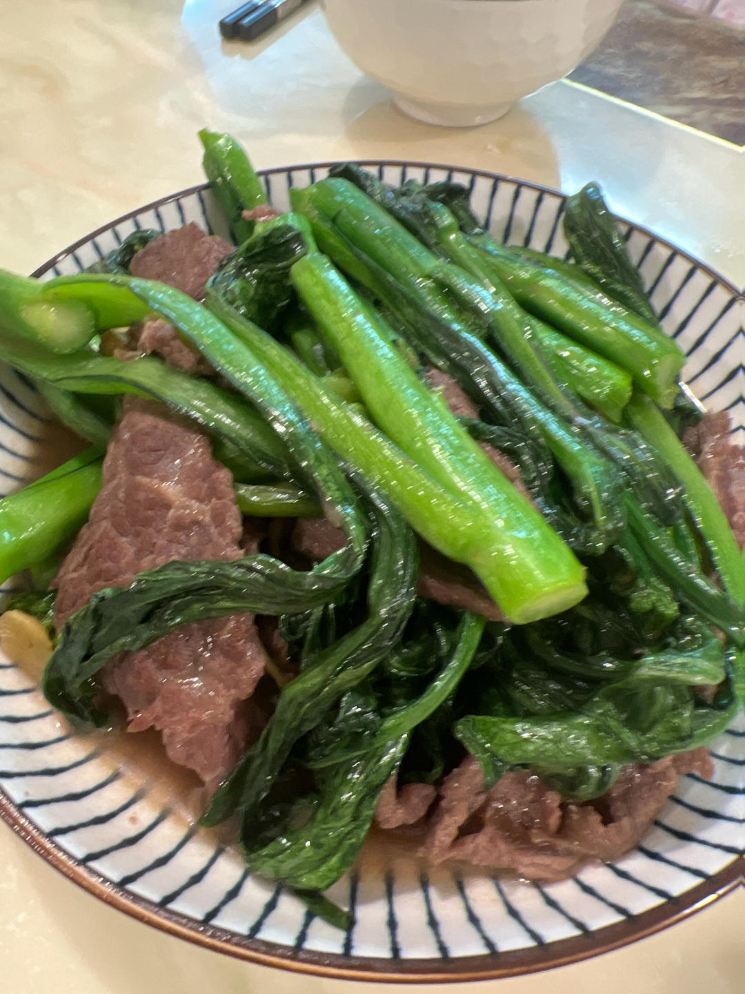 菜心炒牛肉