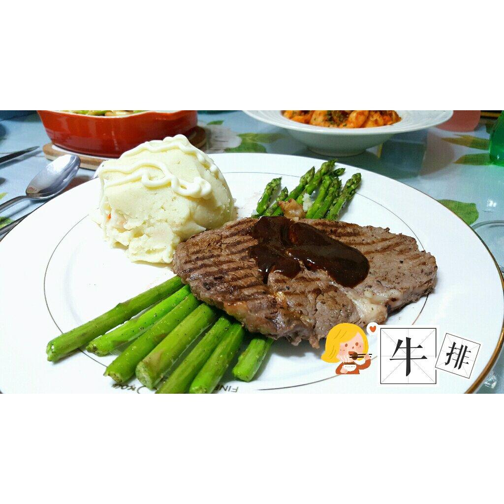 牛排&奶香土豆泥【Bellacooking】