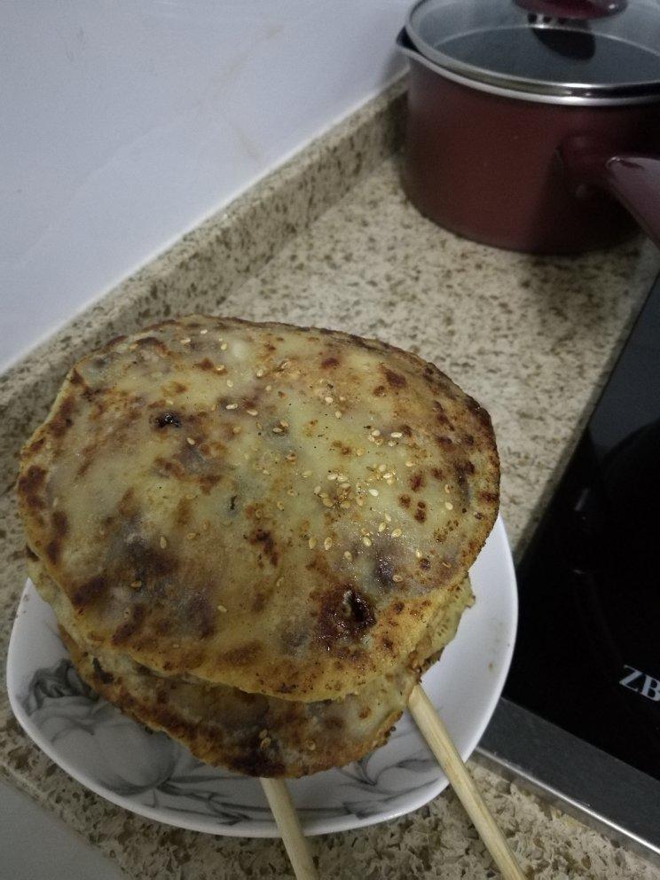 外酥里软香掉牙的麻酱红糖饼