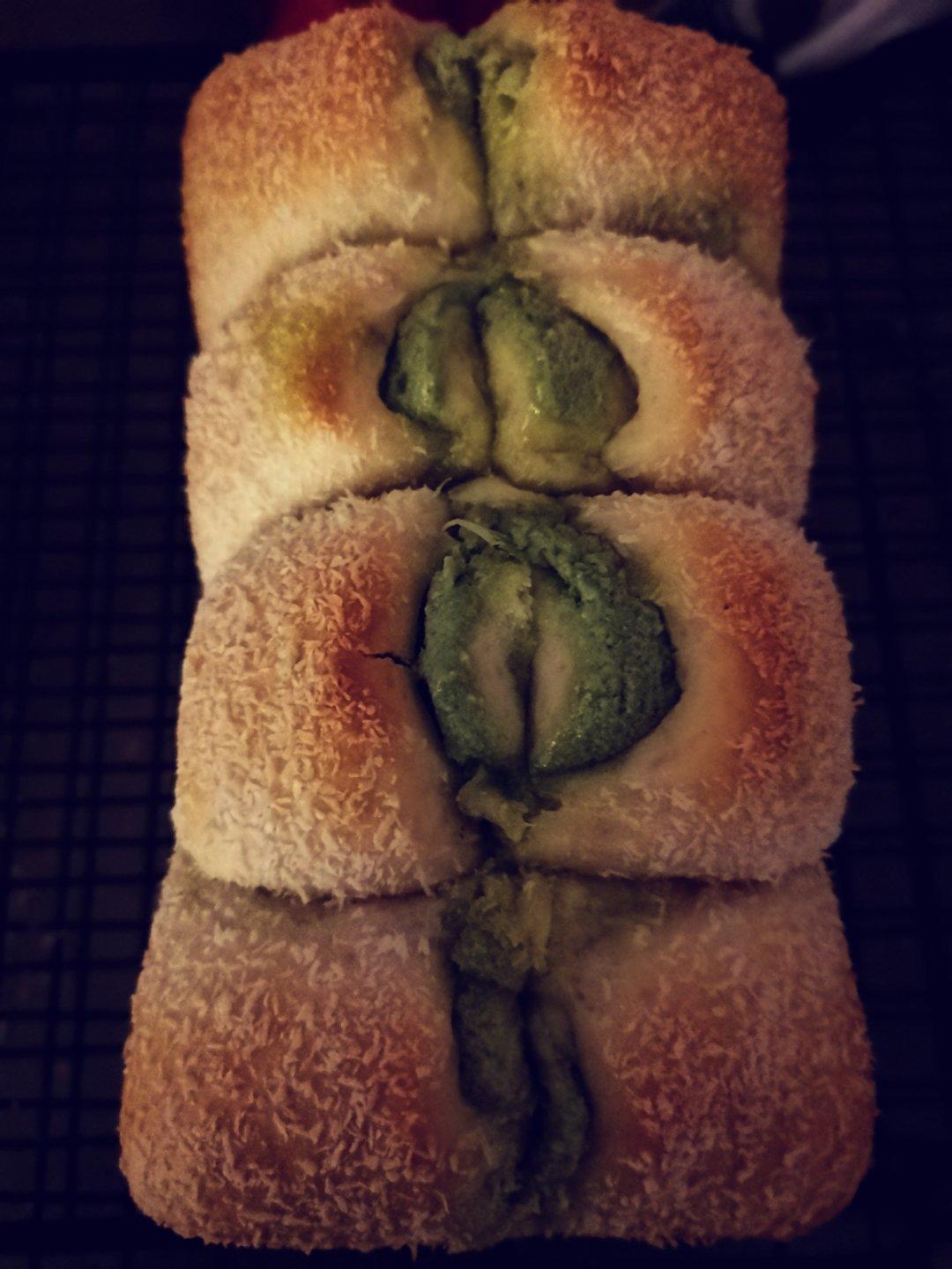抹茶奶酥小金砖（70%中种吐司）