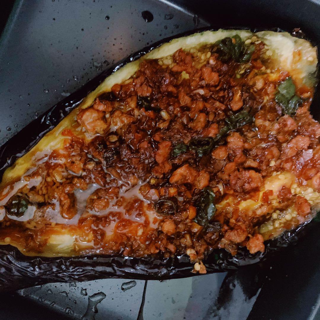 【樉樉的小厨房】烤箱版蒜蓉烤茄子