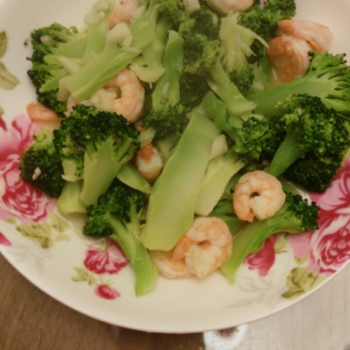 西兰花炒虾仁