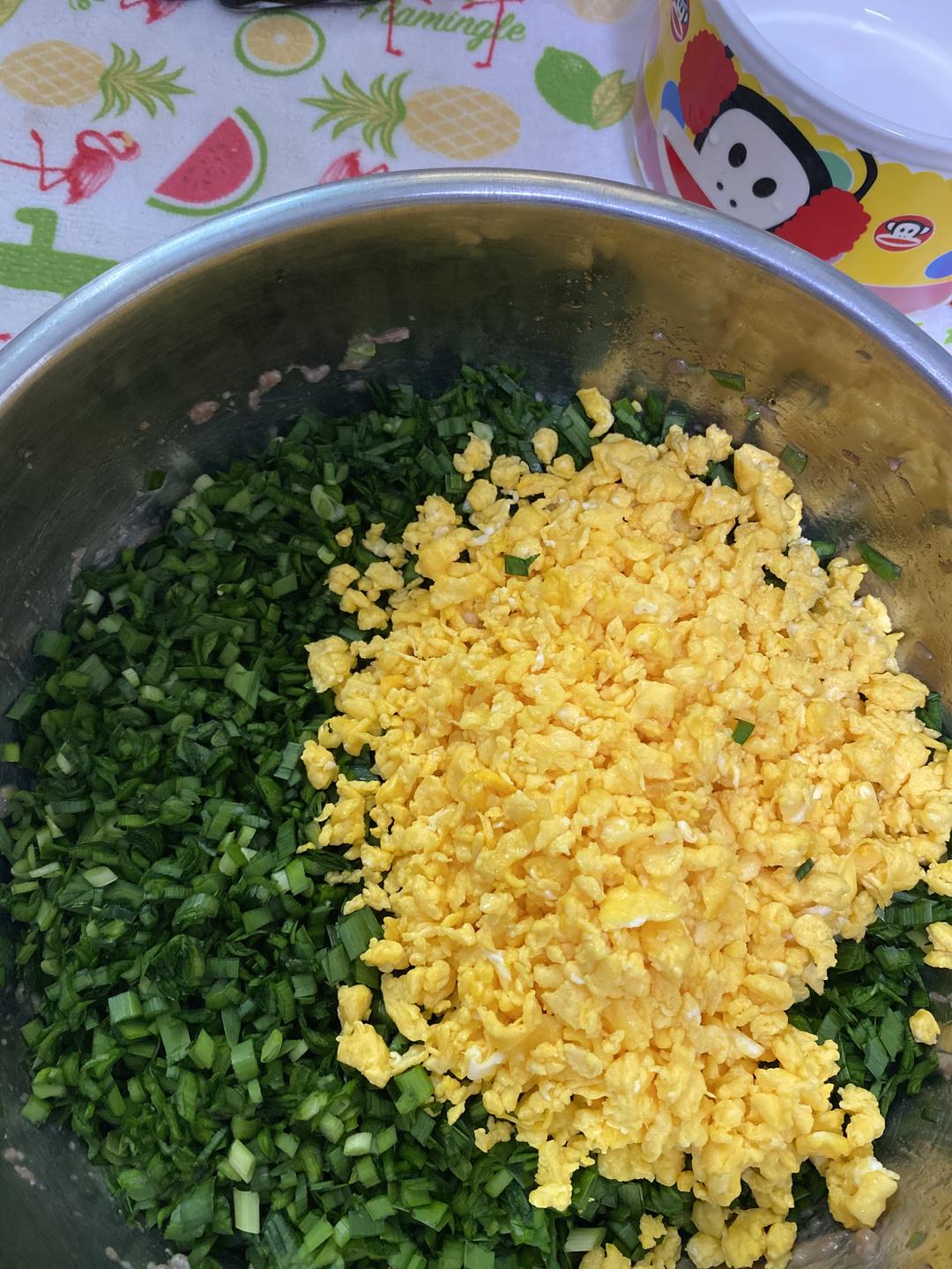 韭菜鸡蛋馅饺子