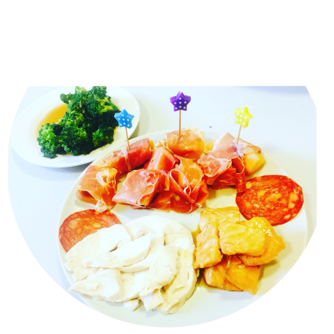 生火腿佐蜜瓜prosciutto crudo con melone