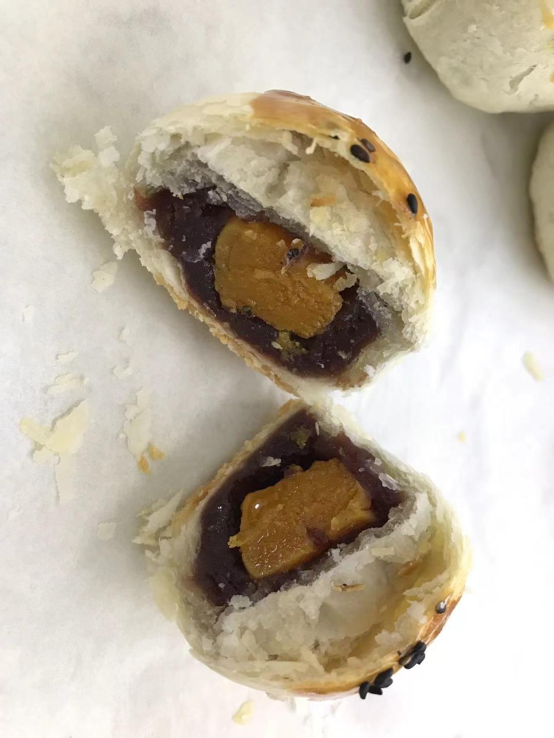 不用揉出膜，传统法和大包酥法蛋黄酥