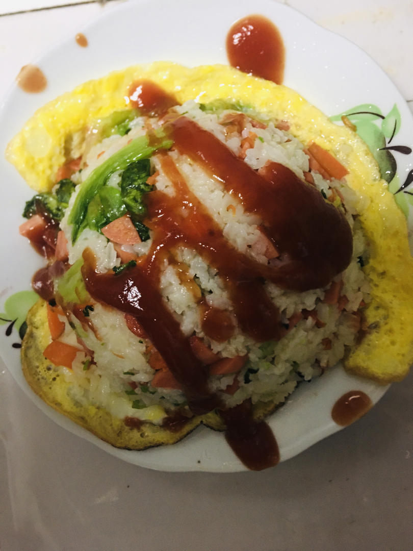 好吃到会爆发的芝士火山炒饭