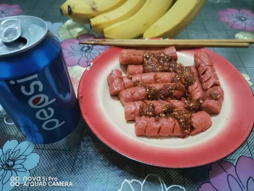小时候的味道-炸火腿肠
