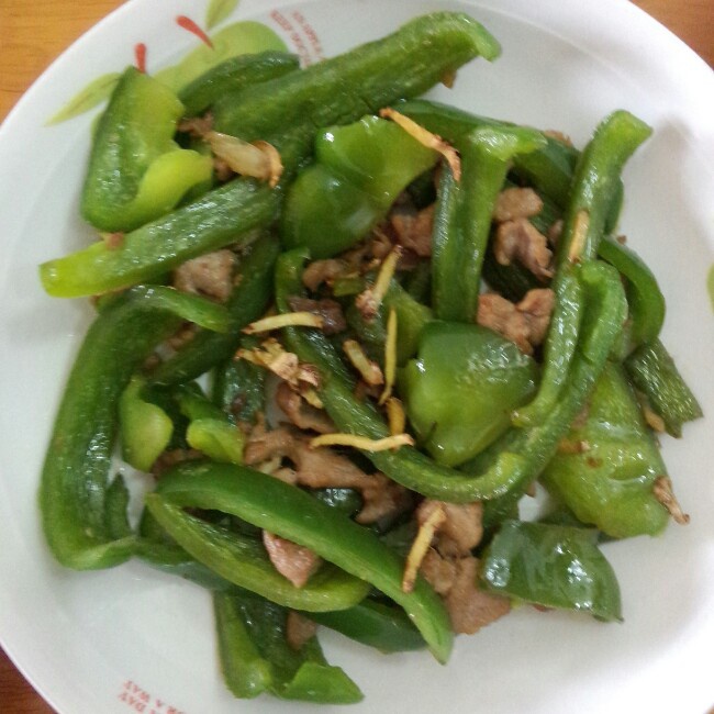 青椒炒肉丝