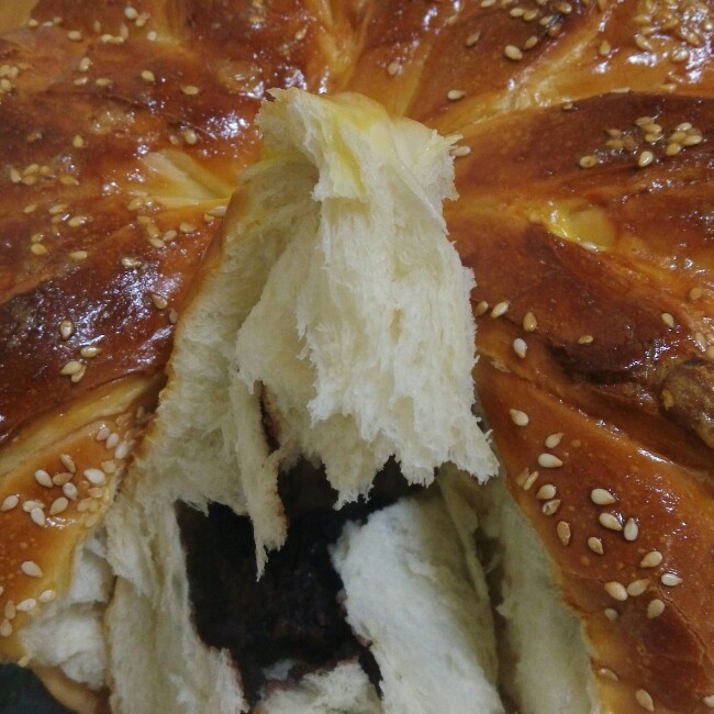 皇冠花朵面包（面包机版和面）