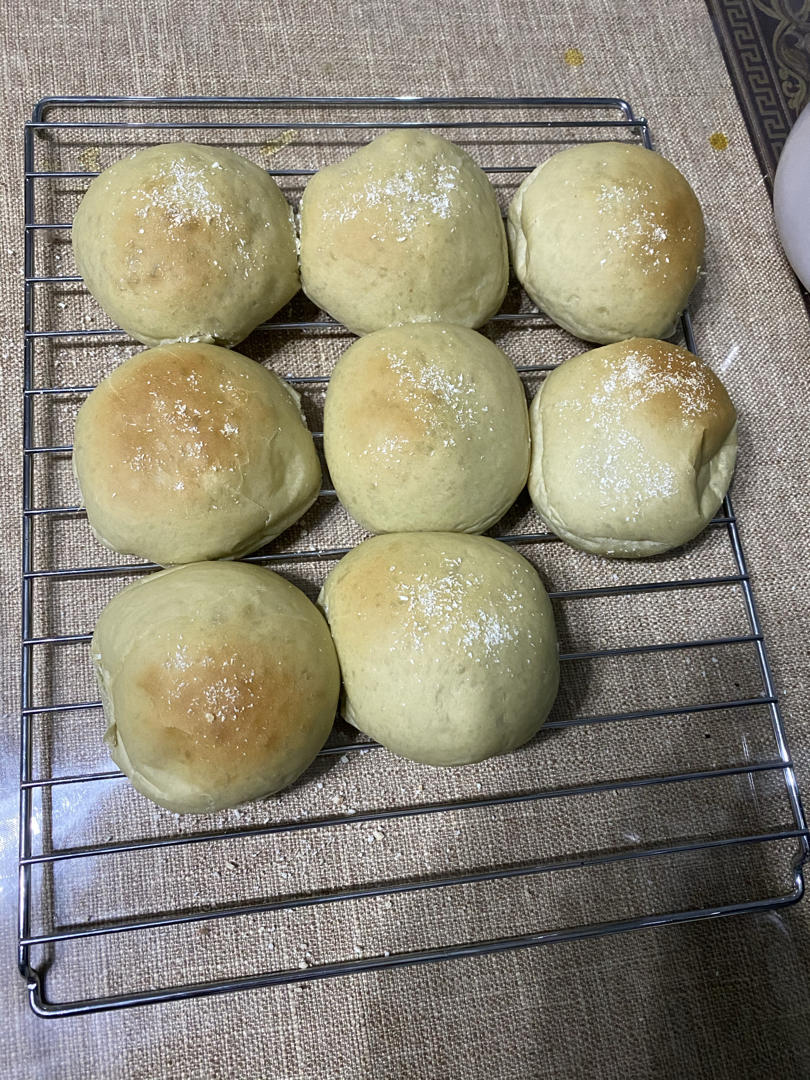 抹茶红豆麻薯小餐包