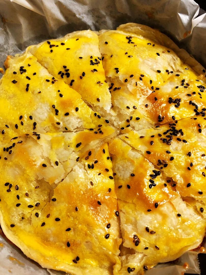 万能手抓饼👉能拉丝的手抓饼香蕉酥❗️巨好吃