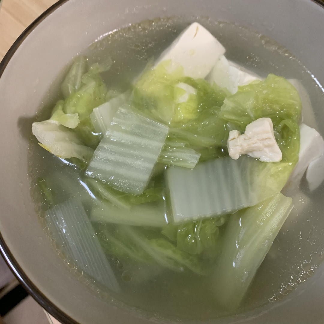 白菜豆腐汤