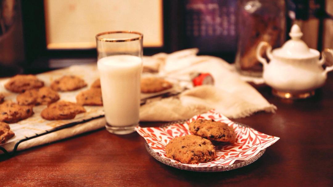 巧克力南瓜软饼干|Pumpkin Chocolate chip cookies